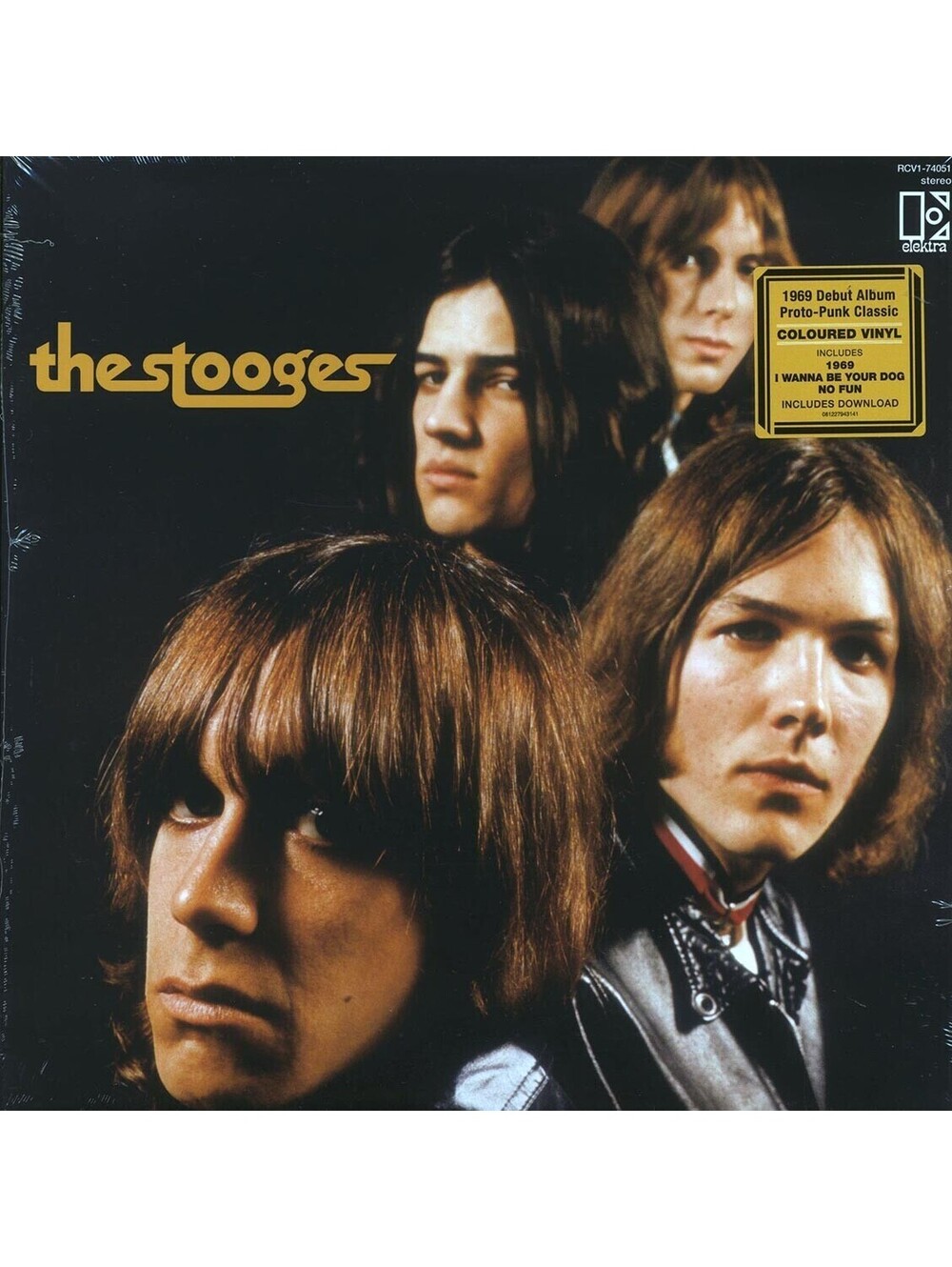 THE STOOGES - SELF TITLED LP VINYL RECORD Colored Vinyl + mp3 code Iggy pop punk